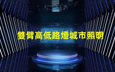 雙臂高低路燈城市照明新選擇,您準備好了嗎